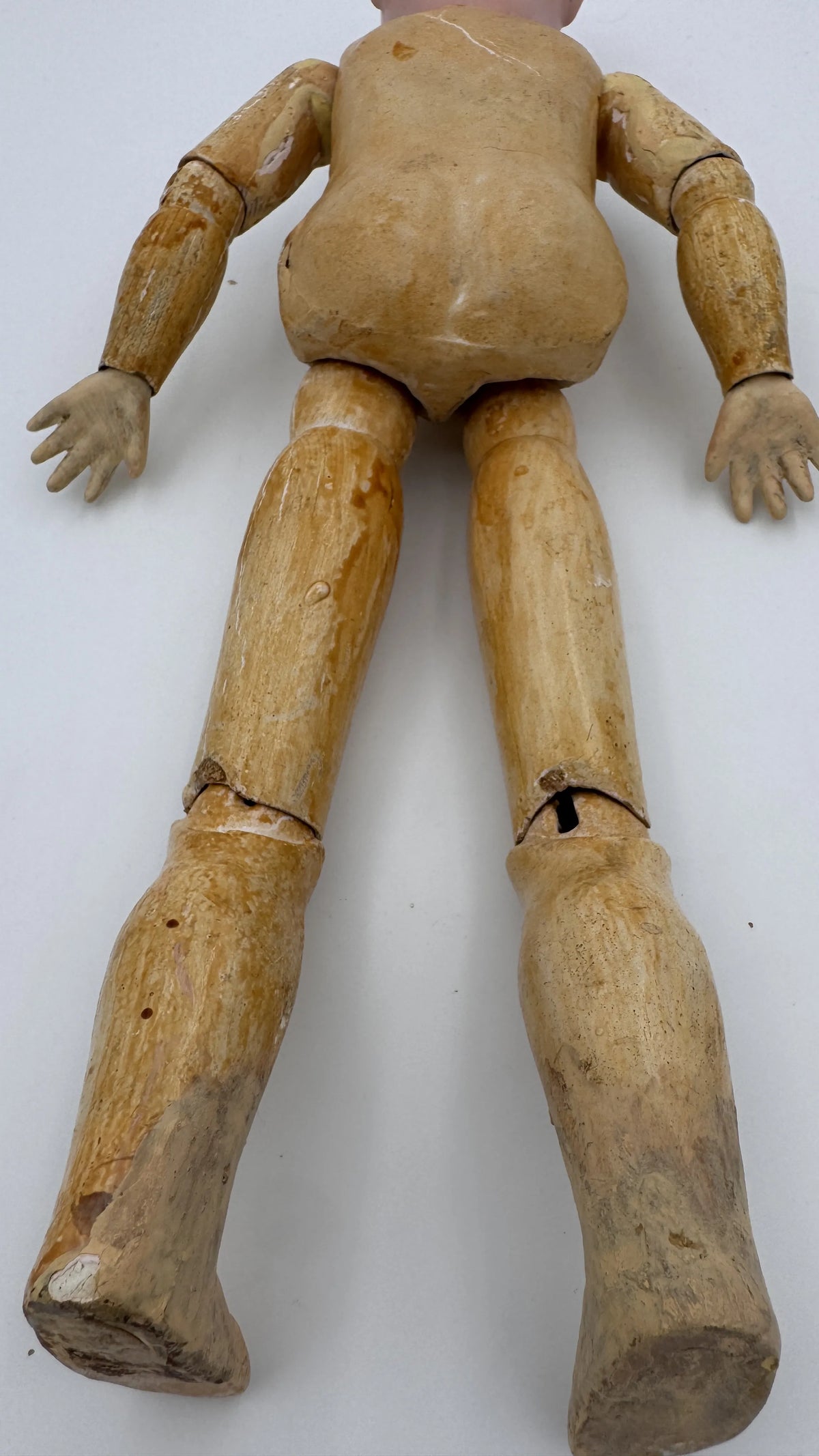 Rare Antique German Doll Armand Marseille 410 A Mechanical Jaw Early 1900s Bisque Head Collectible Doll for Sale — antique jointed composition doll
