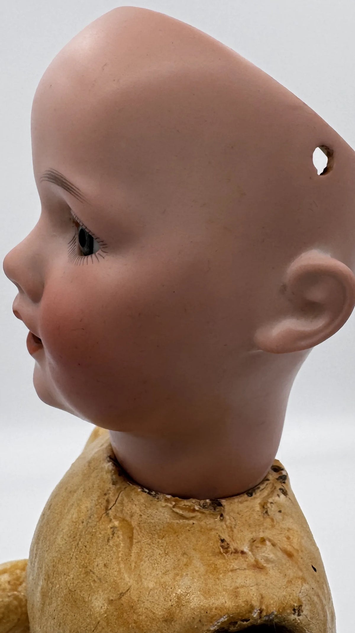 Rare Antique German Doll Armand Marseille 410 A Mechanical Jaw Early 1900s Bisque Head Collectible Doll for Sale — rare antique doll
