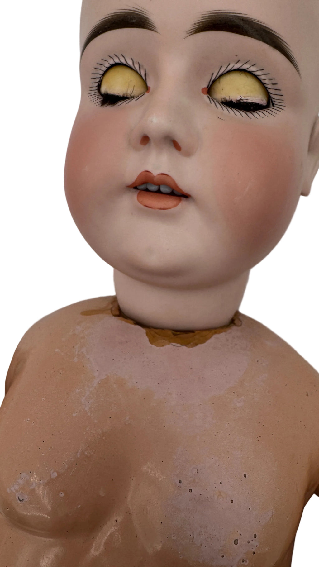 Rare Early Kestner Alphabet Doll M 30” German Bisque Doll with Blue Sleep Eyes