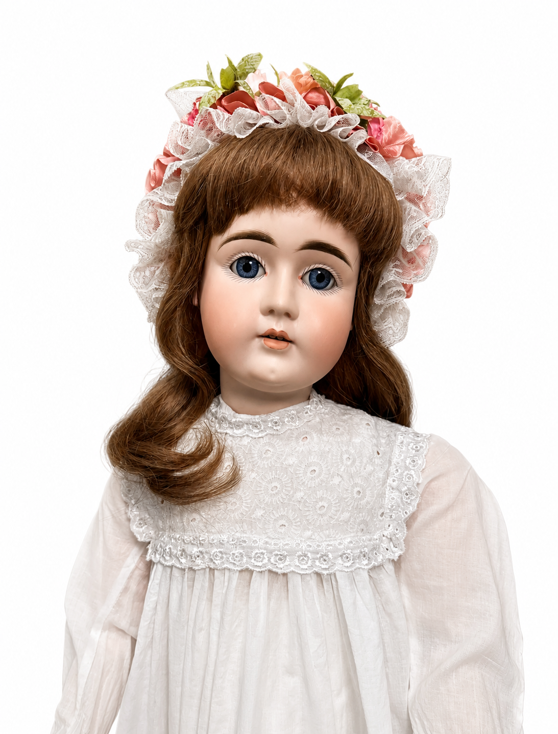 Rare Early Kestner Alphabet Doll M 30” German Bisque Doll with Blue Sleep Eyes